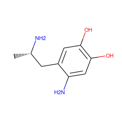 C[C@H](N)Cc1cc(O)c(O)cc1N ZINC000005141548