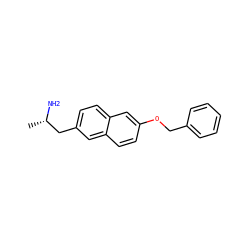 C[C@H](N)Cc1ccc2cc(OCc3ccccc3)ccc2c1 ZINC000040847818