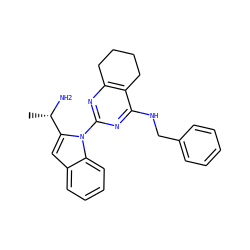 C[C@H](N)c1cc2ccccc2n1-c1nc2c(c(NCc3ccccc3)n1)CCCC2 ZINC000208058718