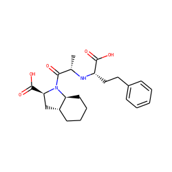 C[C@H](N[C@@H](CCc1ccccc1)C(=O)O)C(=O)N1[C@H](C(=O)O)C[C@H]2CCCC[C@@H]21 ZINC000003784432