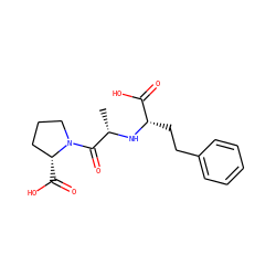 C[C@H](N[C@@H](CCc1ccccc1)C(=O)O)C(=O)N1CCC[C@H]1C(=O)O ZINC000003812851