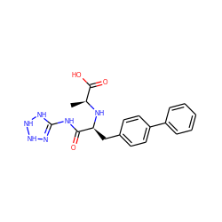 C[C@H](N[C@@H](Cc1ccc(-c2ccccc2)cc1)C(=O)NC1=NNNN1)C(=O)O ZINC000142161834