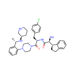 C[C@H](N[C@@H]1CCCNC1)c1ccccc1N1CCN(C(=O)[C@@H](Cc2ccc(Cl)cc2)NC(=O)[C@@H](N)[C@@H]2CCc3ccccc32)CC1 ZINC000028346789