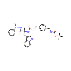 C[C@H](NC(=O)[C@@](C)(Cc1c[nH]c2ccccc12)NC(=O)OCc1ccc(CNC(=O)OC(C)(C)C)cc1)c1ccccc1 ZINC000027520490