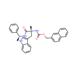 C[C@H](NC(=O)[C@@](C)(Cc1c[nH]c2ccccc12)NC(=O)OCc1ccc2ccccc2c1)c1ccccc1 ZINC000013744141