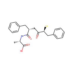 C[C@H](NC(=O)[C@@H](CC(=O)[C@@H](S)Cc1ccccc1)Cc1ccccc1)C(=O)O ZINC001772601766