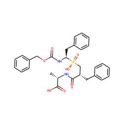 C[C@H](NC(=O)[C@@H](Cc1ccccc1)C[P@](=O)(O)[C@H](Cc1ccccc1)NC(=O)OCc1ccccc1)C(=O)O ZINC000028760942