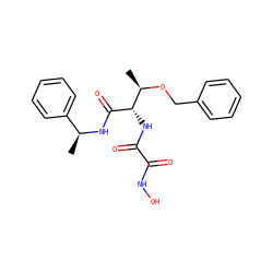 C[C@H](NC(=O)[C@@H](NC(=O)C(=O)NO)[C@@H](C)OCc1ccccc1)c1ccccc1 ZINC000013439877