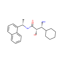 C[C@H](NC(=O)[C@@H](O)[C@H](N)C1CCCCC1)c1cccc2ccccc12 ZINC000027992516