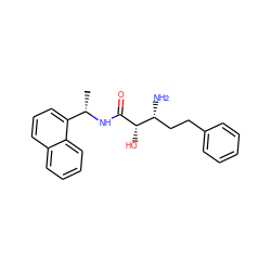 C[C@H](NC(=O)[C@@H](O)[C@H](N)CCc1ccccc1)c1cccc2ccccc12 ZINC000027982741