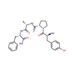 C[C@H](NC(=O)[C@@H]1CCCN1C(=O)[C@@H](N)Cc1ccc(O)cc1)C(=O)N[C@@H](Cc1ccccc1)C(N)=O ZINC000013478588