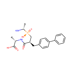 C[C@H](NC(=O)[C@H](Cc1ccc(-c2ccccc2)cc1)C[P@](=O)(O)[C@@H](C)N)C(=O)O ZINC000002004238