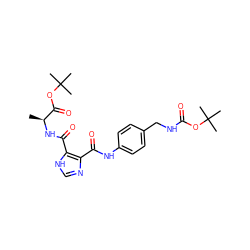 C[C@H](NC(=O)c1[nH]cnc1C(=O)Nc1ccc(CNC(=O)OC(C)(C)C)cc1)C(=O)OC(C)(C)C ZINC000013657495