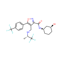 C[C@H](NCc1c(C(=O)N[C@@H]2CCC[C@H](O)C2)noc1-c1ccc(C(F)(F)F)cc1)C(F)(F)F ZINC000071319261