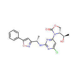 C[C@H](Nc1nc(Cl)cc(N2C(=O)OC[C@@H]2[C@@H](C)O)n1)c1cc(-c2ccccc2)on1 ZINC000221672191