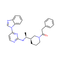 C[C@H](Nc1nccc(-n2cnc3ccccc32)n1)[C@@H]1CCCN(C(=O)Cc2ccccc2)C1 ZINC000045245392