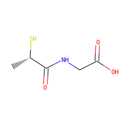 C[C@H](S)C(=O)NCC(=O)O ZINC000000155905