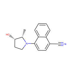 C[C@H]1[C@@H](O)CCN1c1ccc(C#N)c2ccccc12 ZINC000034183444