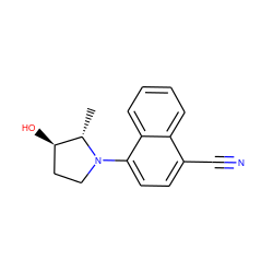 C[C@H]1[C@H](O)CCN1c1ccc(C#N)c2ccccc12 ZINC000034183440