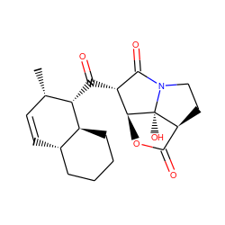 C[C@H]1C=C[C@H]2CCCC[C@@H]2[C@H]1C(=O)[C@@H]1C(=O)N2CC[C@H]3C(=O)O[C@@H]1[C@]32O ZINC000004392662