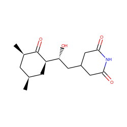 C[C@H]1C[C@@H](C)C(=O)[C@@H]([C@H](O)CC2CC(=O)NC(=O)C2)C1 ZINC000004073970