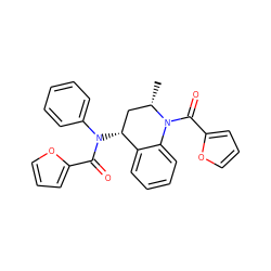 C[C@H]1C[C@@H](N(C(=O)c2ccco2)c2ccccc2)c2ccccc2N1C(=O)c1ccco1 ZINC000000844600