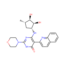 C[C@H]1C[C@@H](Nc2nc(N3CCOCC3)[nH]c(=O)c2-c2ccc3ccccc3n2)[C@H](O)[C@@H]1O ZINC001772625804