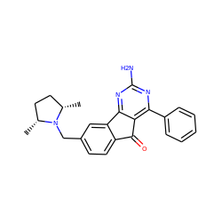 C[C@H]1CC[C@@H](C)N1Cc1ccc2c(c1)-c1nc(N)nc(-c3ccccc3)c1C2=O ZINC000043204863