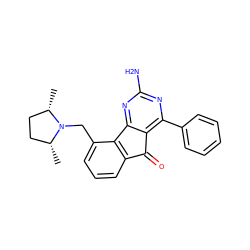 C[C@H]1CC[C@@H](C)N1Cc1cccc2c1-c1nc(N)nc(-c3ccccc3)c1C2=O ZINC000049048562