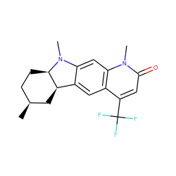 C[C@H]1CC[C@@H]2[C@H](C1)c1cc3c(C(F)(F)F)cc(=O)n(C)c3cc1N2C ZINC000027851864