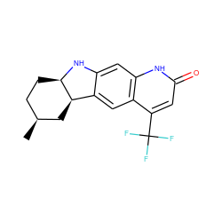 C[C@H]1CC[C@H]2Nc3cc4[nH]c(=O)cc(C(F)(F)F)c4cc3[C@H]2C1 ZINC000027866564