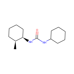 C[C@H]1CCCC[C@H]1NC(=O)NC1CCCCC1 ZINC000000395827