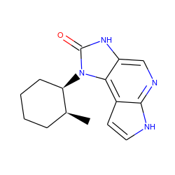 C[C@H]1CCCC[C@H]1n1c(=O)[nH]c2cnc3[nH]ccc3c21 ZINC000118040123