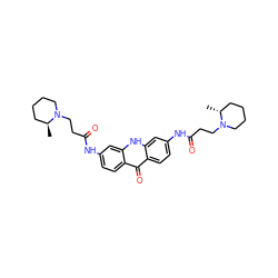 C[C@H]1CCCCN1CCC(=O)Nc1ccc2c(=O)c3ccc(NC(=O)CCN4CCCC[C@H]4C)cc3[nH]c2c1 ZINC000095606557