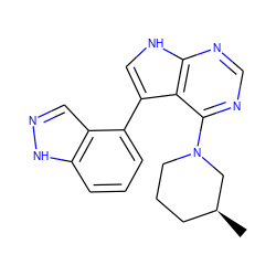 C[C@H]1CCCN(c2ncnc3[nH]cc(-c4cccc5[nH]ncc45)c23)C1 ZINC000210709936