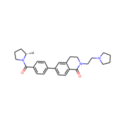 C[C@H]1CCCN1C(=O)c1ccc(-c2ccc3c(c2)CCN(CCN2CCCC2)C3=O)cc1 ZINC000084653050