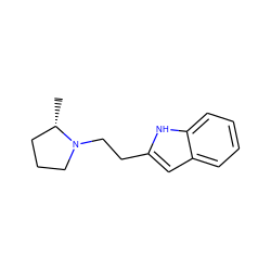 C[C@H]1CCCN1CCc1cc2ccccc2[nH]1 ZINC000029130740