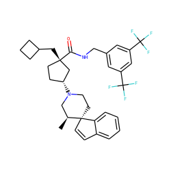 C[C@H]1CN([C@@H]2CC[C@](CC3CCC3)(C(=O)NCc3cc(C(F)(F)F)cc(C(F)(F)F)c3)C2)CC[C@]12C=Cc1ccccc12 ZINC000028704021