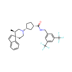 C[C@H]1CN([C@@H]2CC[C@H](C(=O)NCc3cc(C(F)(F)F)cc(C(F)(F)F)c3)C2)CC[C@]12C=Cc1ccccc12 ZINC000028703990