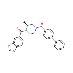 C[C@H]1CN(C(=O)c2ccc(-c3ccccc3)cc2)CCN1C(=O)c1ccc2cc[nH]c2c1 ZINC000049035775