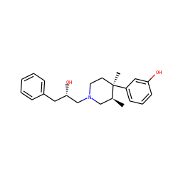 C[C@H]1CN(C[C@@H](O)Cc2ccccc2)CC[C@@]1(C)c1cccc(O)c1 ZINC000013833026