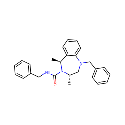 C[C@H]1CN(Cc2ccccc2)c2ccccc2[C@H](C)N1C(=O)NCc1ccccc1 ZINC001772651706