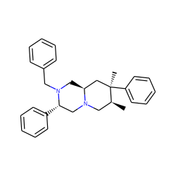 C[C@H]1CN2C[C@H](c3ccccc3)N(Cc3ccccc3)C[C@H]2C[C@@]1(C)c1ccccc1 ZINC000035075258