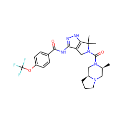 C[C@H]1CN2CCC[C@H]2CN1C(=O)N1Cc2c(NC(=O)c3ccc(OC(F)(F)F)cc3)n[nH]c2C1(C)C ZINC000114179693