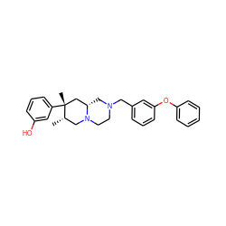 C[C@H]1CN2CCN(Cc3cccc(Oc4ccccc4)c3)C[C@H]2C[C@@]1(C)c1cccc(O)c1 ZINC000035075224