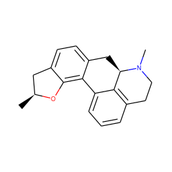 C[C@H]1Cc2ccc3c(c2O1)-c1cccc2c1[C@@H](C3)N(C)CC2 ZINC000045386248