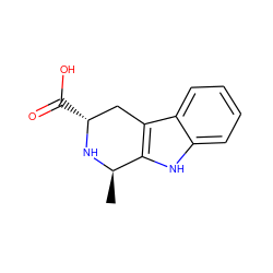 C[C@H]1N[C@H](C(=O)O)Cc2c1[nH]c1ccccc21 ZINC000000037831