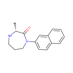 C[C@H]1NCCCN(c2ccc3ccccc3c2)C1=O ZINC000145632394