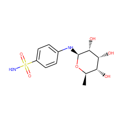 C[C@H]1O[C@@H](Nc2ccc(S(N)(=O)=O)cc2)[C@H](O)[C@H](O)[C@@H]1O ZINC000095554259