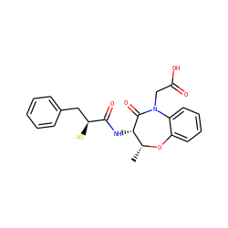 C[C@H]1Oc2ccccc2N(CC(=O)O)C(=O)[C@H]1NC(=O)[C@@H](S)Cc1ccccc1 ZINC000029484323